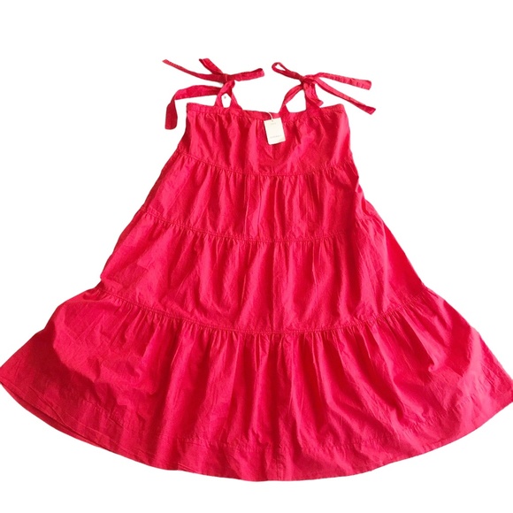 Free Assembly Women's Tie Shoulder Tiered Maxi Dress Size 2XL Red NWT - Picture 1 of 8